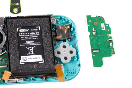 Guide photos remplacement carte fille (gestion boutons de gauche) Nintendo Switch Lite (Etape 18 - image 1)