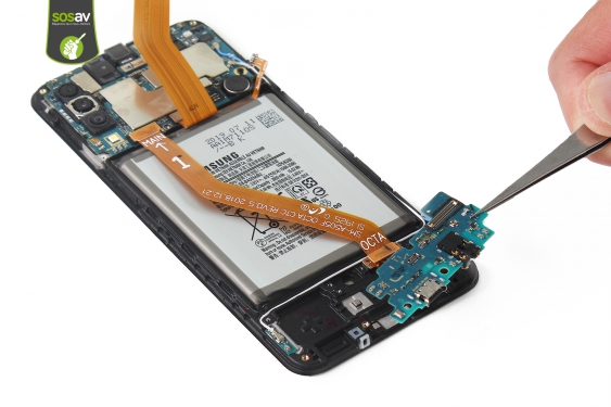 Guide photos remplacement connecteur de charge Galaxy A50 (Etape 19 - image 2)