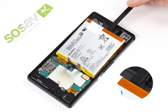 Guide photos remplacement batterie Xperia Z (Etape 8 - image 3)