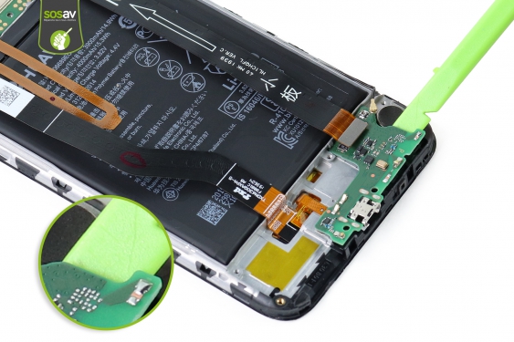 Guide photos remplacement connecteur de charge Huawei Y7 2019 (Etape 13 - image 1)