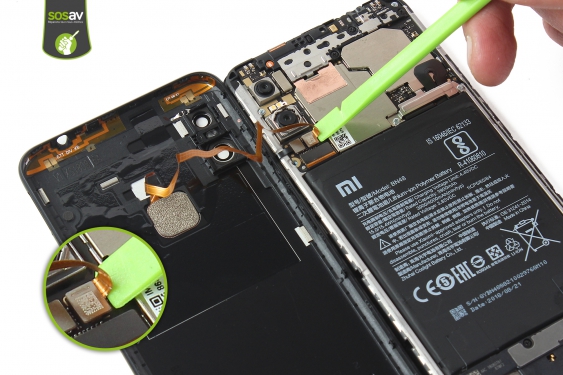 Guide photos remplacement coque arrière & capteur d'empreintes Redmi Note 6 Pro (Etape 10 - image 1)