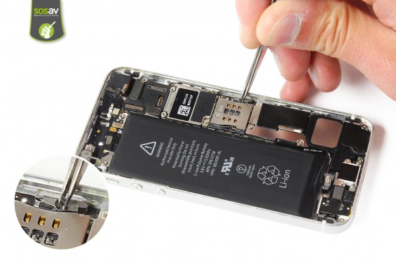 Guide photos remplacement levier tiroir sim iPhone 5S (Etape 10 - image 2)