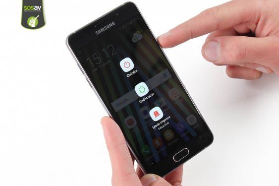 Guide photos remplacement haut-parleur interne Samsung Galaxy A5 2016 (Etape 1 - image 1)