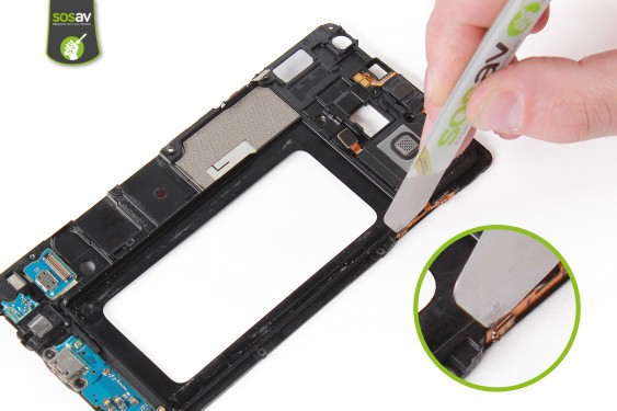 Guide photos remplacement haut-parleur externe / nappe volume Samsung Galaxy A7 (Etape 34 - image 1)