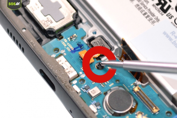 Guide photos remplacement connecteur de charge Galaxy A33 5G (Etape 12 - image 3)