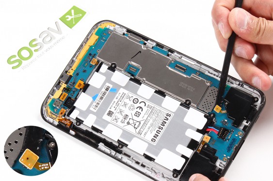 Guide photos remplacement nappe de liaison de l'écran lcd Samsung Galaxy Tab 2 7" (Etape 10 - image 2)