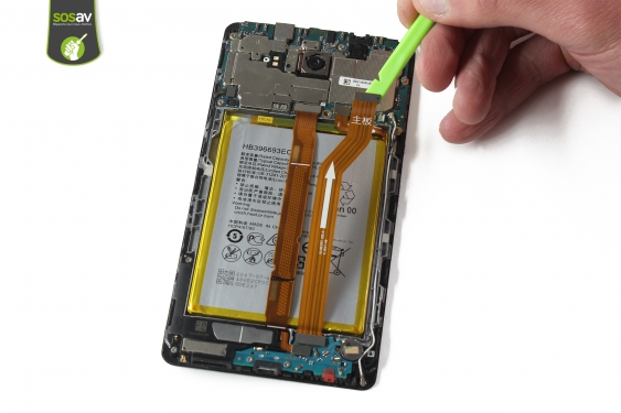 Guide photos remplacement nappe de liaison du connecteur de charge Huawei Mate 8 (Etape 13 - image 2)