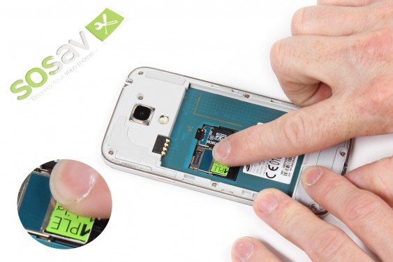 Guide photos remplacement carte sim Samsung Galaxy S4 mini (Etape 7 - image 1)