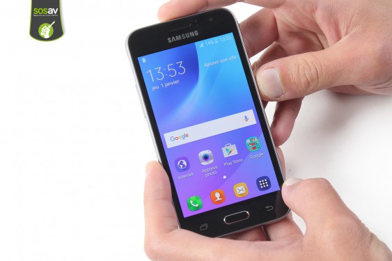 Guide photos remplacement haut-parleur interne Galaxy J1 2016 (Etape 1 - image 1)