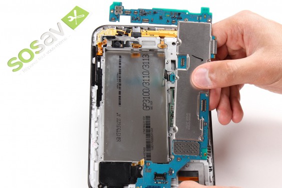 Guide photos remplacement nappe de liaison de l'écran lcd Samsung Galaxy Tab 2 7" (Etape 17 - image 3)