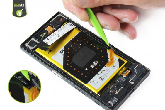 Guide photos remplacement nappe boutons volume, power & apn Xperia X Compact (Etape 7 - image 4)