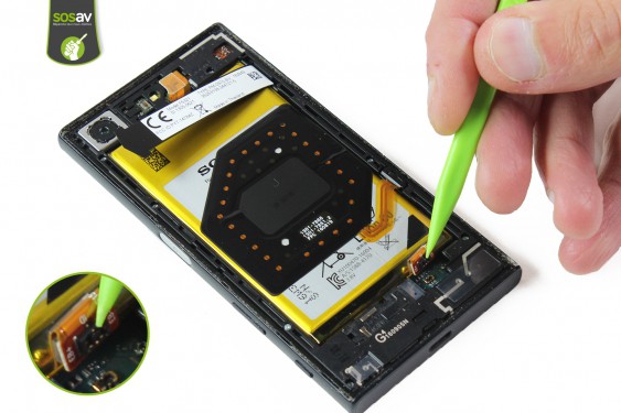 Guide photos remplacement nappe boutons volume, power & apn Xperia X Compact (Etape 7 - image 2)
