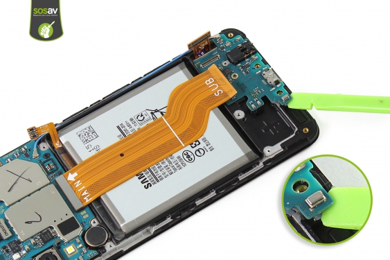 Guide photos remplacement connecteur de charge Galaxy A40 (Etape 21 - image 1)