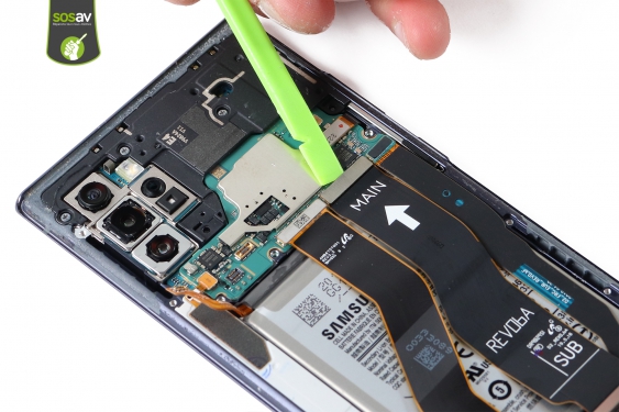 Guide photos remplacement nappe de liaison connecteur de charge principale Galaxy Note 10+ (Etape 13 - image 3)