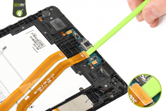 Guide photos remplacement nappe de liaison du connecteur de charge Galaxy Tab A 10,5 (2018) (Etape 6 - image 1)