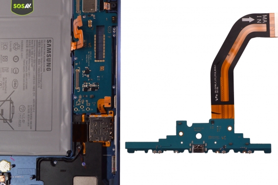 Guide photos remplacement batterie Galaxy Tab s7+ (Etape 9 - image 4)