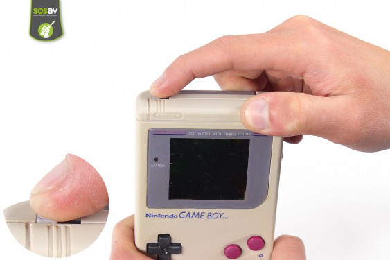 Guide photos remplacement blindage métallique du logement cartouche Game Boy (Etape 1 - image 2)