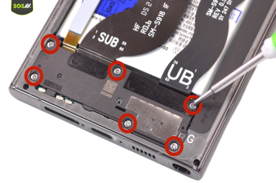 Guide photos remplacement connecteur de charge Galaxy S23 Ultra (Etape 9 - image 1)