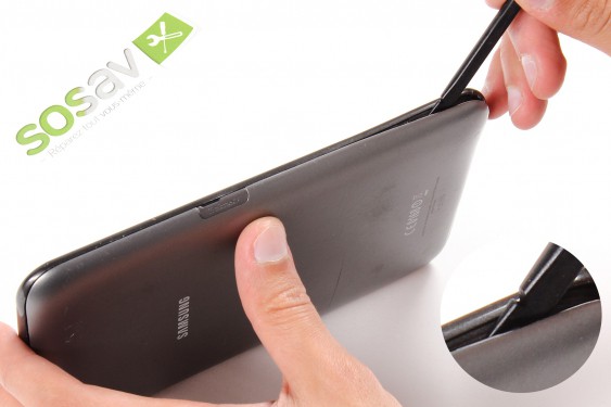 Guide photos remplacement haut-parleur externe gauche Samsung Galaxy Tab 2 7" (Etape 2 - image 2)