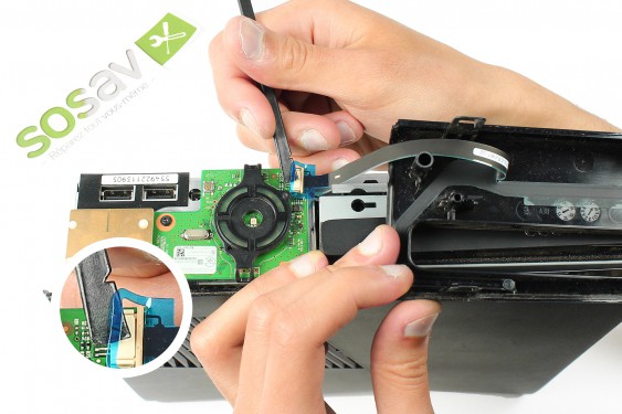 Guide photos remplacement câble d'alimentation du lecteur dvd Xbox 360 S (Etape 24 - image 3)