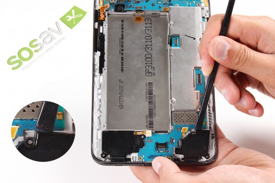 Guide photos remplacement nappe de liaison de l'écran lcd Samsung Galaxy Tab 2 7" (Etape 15 - image 4)