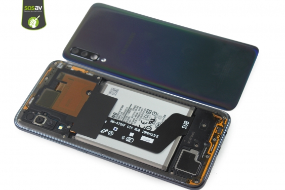 Guide photos remplacement capteur d'empreinte Galaxy A70 (Etape 6 - image 1)
