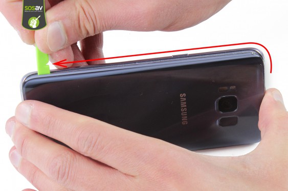 Guide photos remplacement vitre arrière Samsung Galaxy S8  (Etape 5 - image 1)