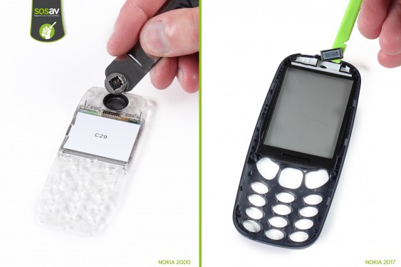 Guide photos remplacement démontage complet Nokia 3310 (2017) (Etape 12 - image 1)