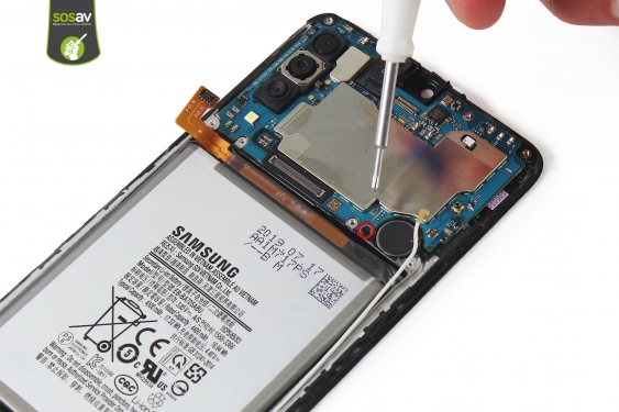 Guide photos remplacement haut-parleur interne Galaxy A70 (Etape 15 - image 1)