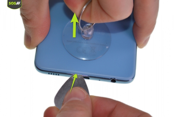 Guide photos remplacement batterie Galaxy A52 (Etape 3 - image 1)