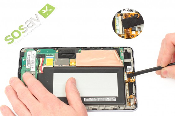Guide photos remplacement nappe liaison electrique Nexus 7 1ère Génération (Etape 10 - image 2)
