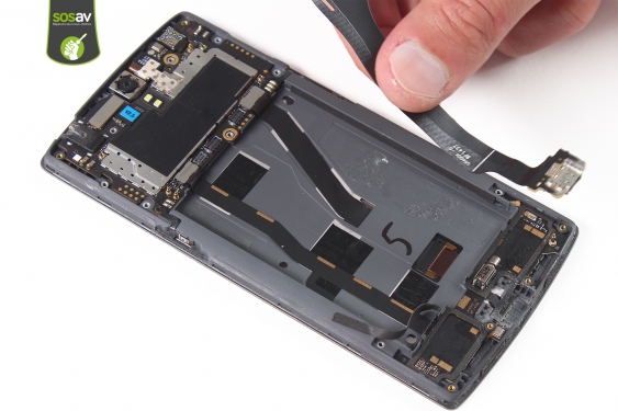 Guide photos remplacement nappe haut-parleur, micro & antenne OnePlus One (Etape 17 - image 1)