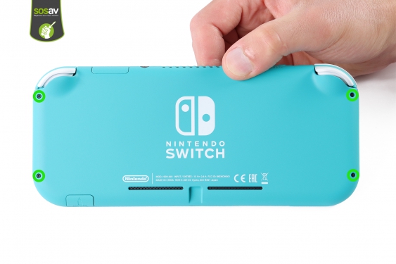 Guide photos remplacement antenne wifi supérieure Nintendo Switch Lite (Etape 2 - image 1)