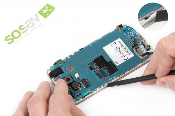 Guide photos remplacement lecteur de carte sim/sd Samsung Galaxy S4 mini (Etape 20 - image 1)