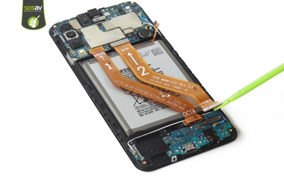 Guide photos remplacement connecteur de charge Galaxy A50 (Etape 17 - image 2)