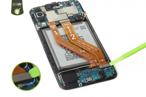Guide photos remplacement connecteur de charge Galaxy A50 (Etape 17 - image 1)