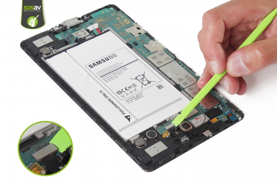 Guide photos remplacement prise jack et haut-parleur externe Galaxy Tab S 8.4 (Etape 20 - image 1)