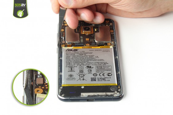 Guide photos remplacement nappe volume et power Asus Zenfone 3 (Etape 15 - image 2)