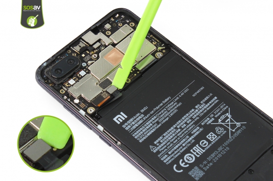 Guide photos remplacement nappe de liaison connecteur de charge Xiaomi Mi 8 Lite (Etape 10 - image 1)