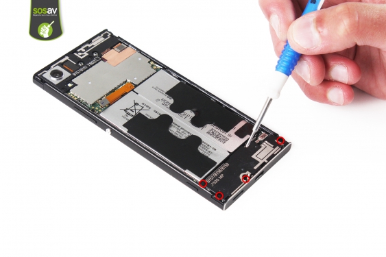 Guide photos remplacement carte connecteur de charge & microphone Xperia XA1 (Etape 7 - image 1)