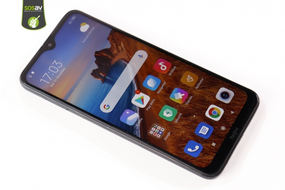 Guide photos remplacement coque arrière & capteur d'empreinte Xiaomi Redmi 8 (Etape 1 - image 1)