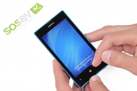 Guide photos remplacement vitre tactile Lumia 520 (Etape 1 - image 3)