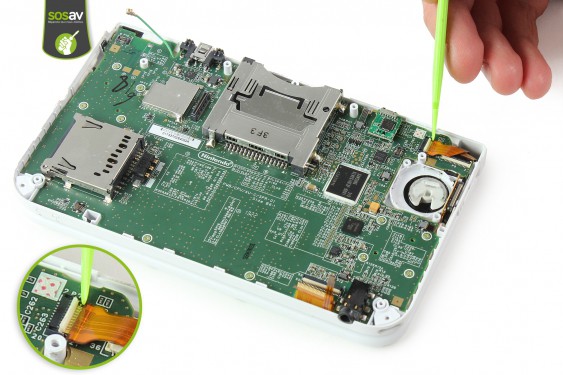 Guide photos remplacement antenne wifi Nintendo 3DS XL (Etape 25 - image 3)