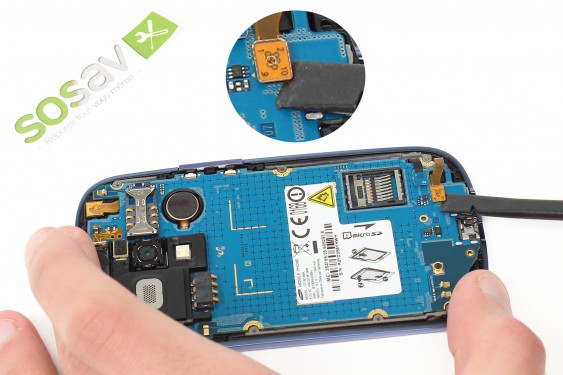 Guide photos remplacement bouton power Samsung Galaxy S3 mini (Etape 7 - image 1)