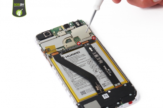 Guide photos remplacement connecteur de charge Huawei Y6 2018 (Etape 7 - image 1)