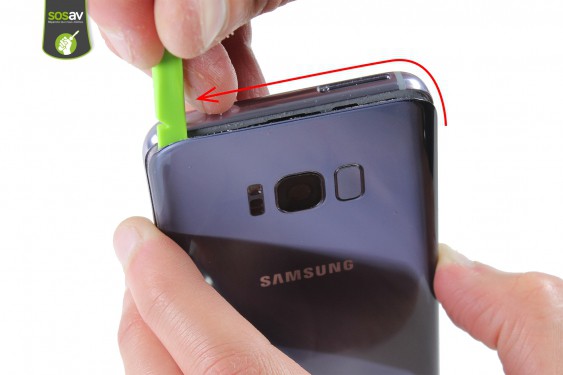 Guide photos remplacement haut-parleur interne Samsung Galaxy S8+ (Etape 5 - image 1)