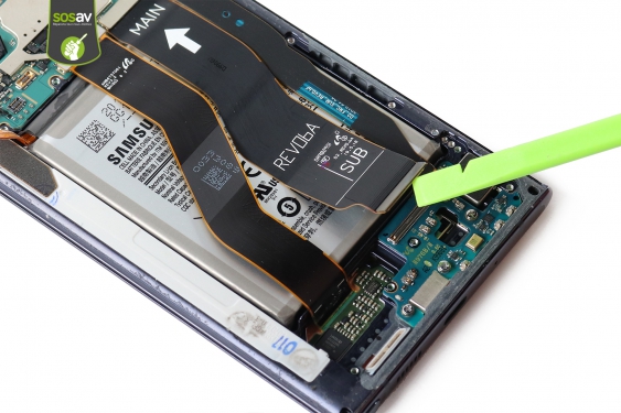 Guide photos remplacement nappe de liaison connecteur de charge principale Galaxy Note 10+ (Etape 13 - image 2)