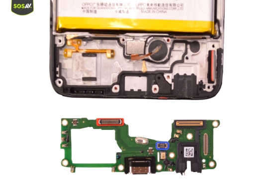 Guide photos remplacement connecteur de charge Oppo A94 5G (Etape 9 - image 4)