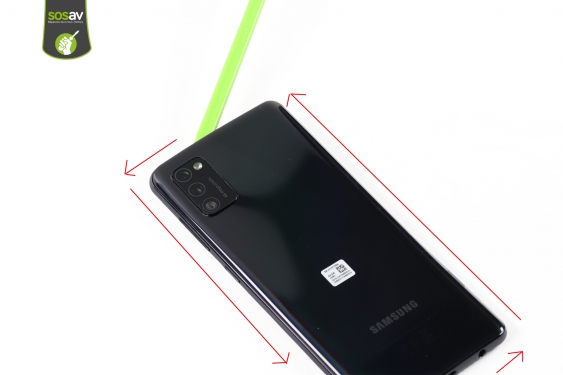 Guide photos remplacement façade arrière / vitre caméra arrière Galaxy A41 (Etape 5 - image 2)