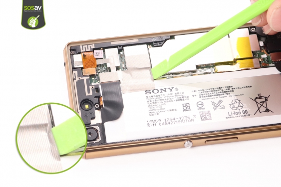 Guide photos remplacement haut-parleur externe Xperia M5 (Etape 8 - image 1)